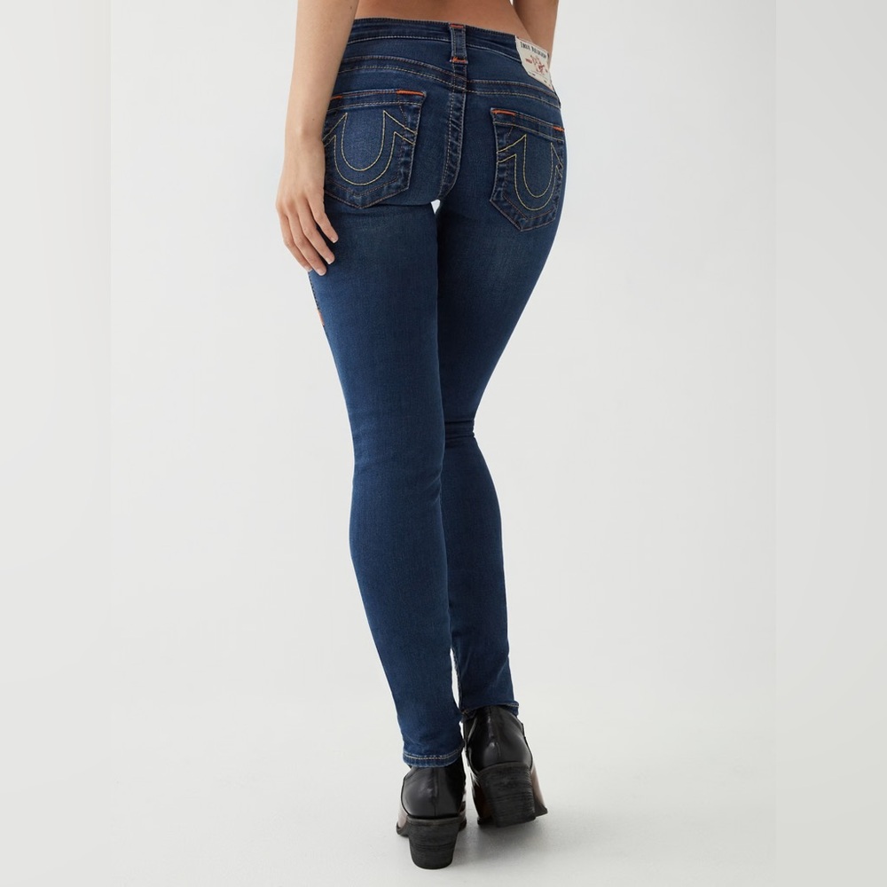 True Religion Skinny Stella Cotton Blend Blue Jeans Classic Style Size 27